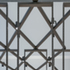 V&A Exhibition Shop detail of steel lattice structure 