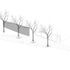Axonometric of plaza and garden