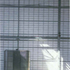 Free standing WC pod against KalWall clad wall