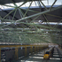 Interior view of the roof structure