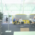 Although some enclosed meeting rooms were essential, most meetings take place in open-plan areas