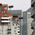 Detail shot of Phoenix Heights East with Canary Wharf in background