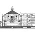 Cross section through Victoria hall and foyer