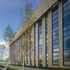 The car-park facing elevation faces north