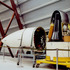 Aircraft parts are displayed