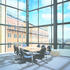 Meeting rooms take dvantage of views over the city