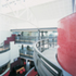 View from above looking down into the triple height atrium space