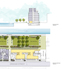Ground floor plan and cross section
