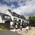 Front elevation of new townhouse terrace