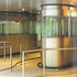 Internal view of ticket booths