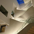 Main circulation staircase lit at night