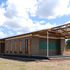 Facade showing shaded canopy