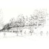 Early development drawings of roadside elevation