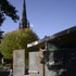 Cor-ten steel walls in landscaping