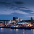 Wexford Opera House riverfront at night
