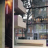 The foyer: low glazed cut-outs in the concrete balconies allow children to look out