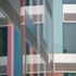 Perforations in the steel panels allow air to enter the offices. The building is fully naturally ventilated.