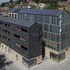 Rooftop photovoltaics help supply the building’s electricity needs