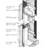 Detail of sliding window bolted to facing frame