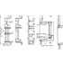 Details of facing frame glazing