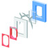 Exploded view of heavily insulated window module