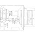 Perspective showing a typical study-bedroom