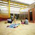 Year-round beach courtyard, helping to light the depth of the plan