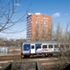Towers seen from train 