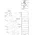 Key section, elevation and isometric detail of access ladder