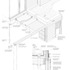 Cut-away isometric of entrance pergola
