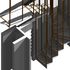 Render of stair column