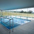 The hydrotherapy pool in the southern wing extends into the landscape