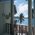 Columns that echo the palm tree stems