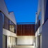 Courtyard at dusk