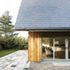 Hoo House, photograph from outside looking into living room