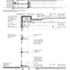 Detailed section through a curtain wall facade