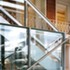 The original brick front incorporated into the new foyer