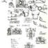 Early sketches for Staatsgalerie studying the basic pieces and possible combinations