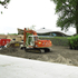 Construction on the Savill facade 