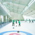 Serious activites take place in the curling rink