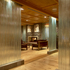 Bundles of polished glass strips create restaurant screens