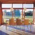 Internal view of dining room looking out onto paddock