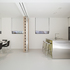 Screens suspended from recessed rails