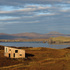 East view with house in landscape