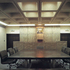 The appeals court. Tucked away on the main axis at second floor level, the waffle slab ceiling, French marble back wall and bench give this small chamber a relative sense of exuberance